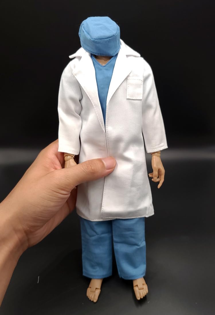 

[TOYBARJAPAN] 1/6 Scale Figure Accessories/Unisex Hospital Medical Uniform Set for Male and Female Figures (Body and Head Not Included)