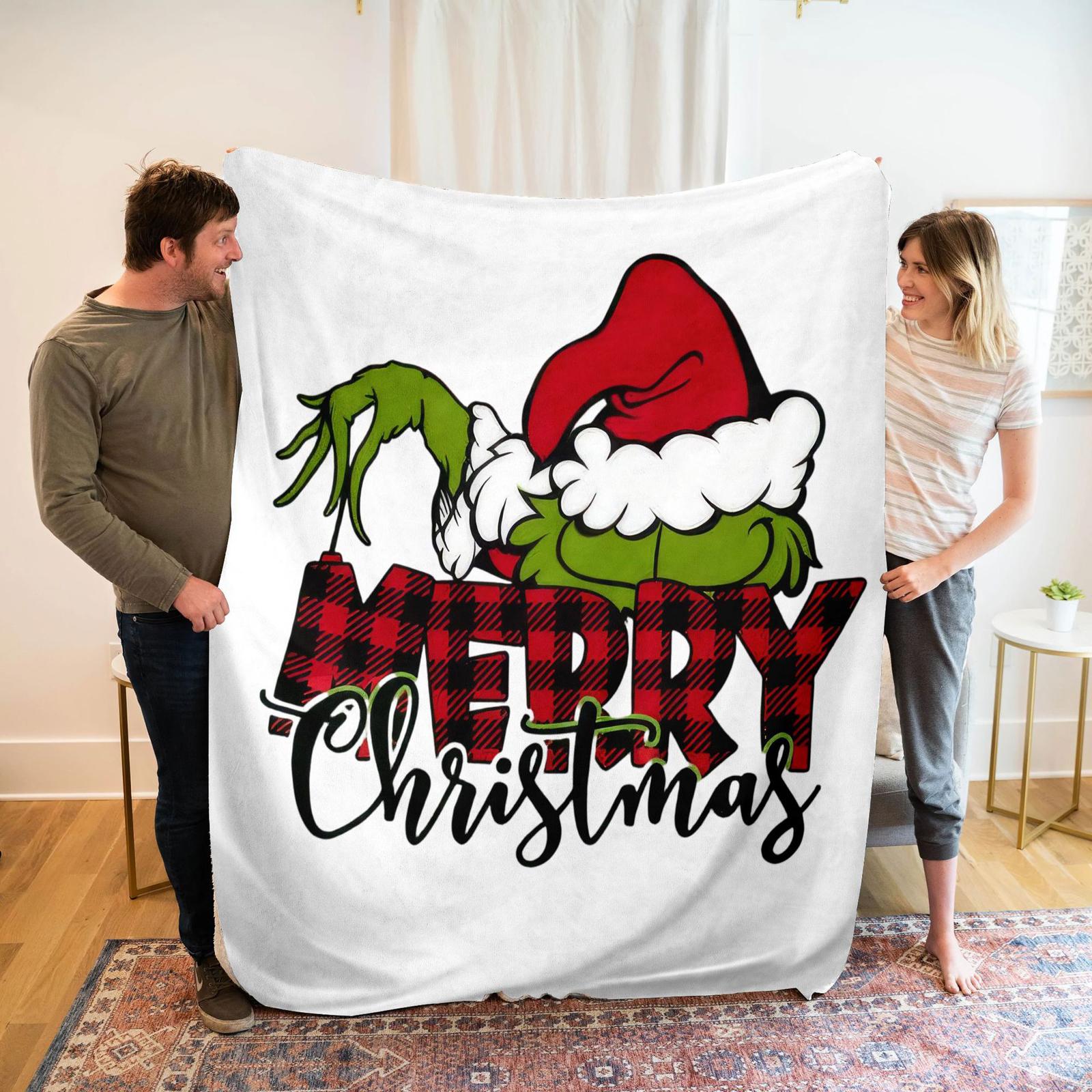 

Синее бархатное одеяло Рождественское одеяло Персонализированное одеяло Одеяло с цифровой печатью 100x130см One Size