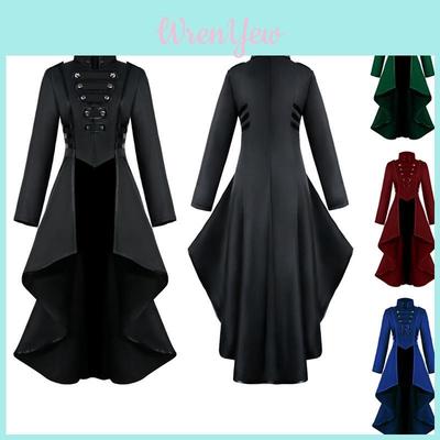 Elegant Women Vintage Medieval Tuxedo Gothic Tailcoat Perfect For Cosplay Costume