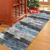 Modern Minimalist Abstract Geometric Runner Rug, Non-Slip Washable Mat for Hallway Entryway Bedroom Sofa Area