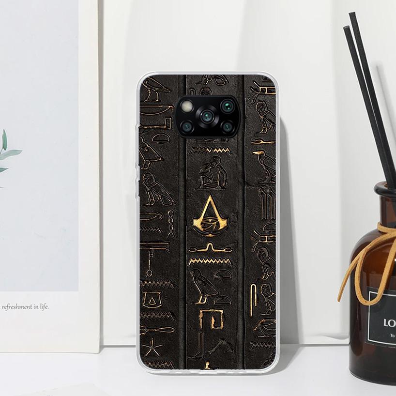 Sacred Eye of Horus Egypt Fresco Phone Case For Xiaomi Poco X7 X6 X5 M7 M8 Pro F7 Ultra Redmi 15C 15 13C 13 12C 12 10 10C 10A Ar