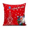 Decorative Printed Merry Christmas Theme Cushion Cover Xmas Decorations for Sofa Living Room Set of 5 12 X 12 Inch Multi