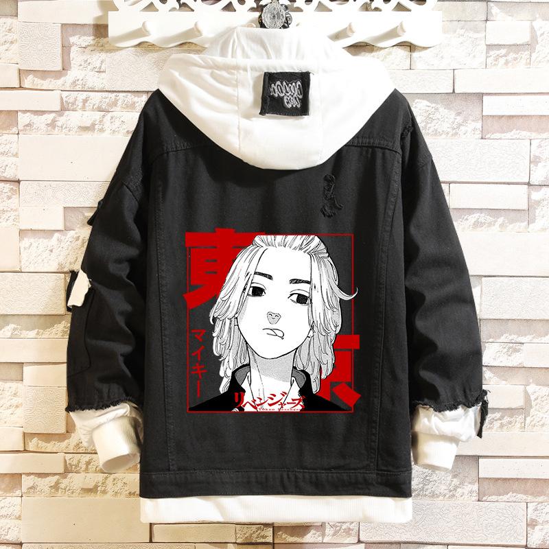Veste En Jean à Capuche Tokyo Revengers - Style Anime Japonais, Streetwear - Coupe Décontractée