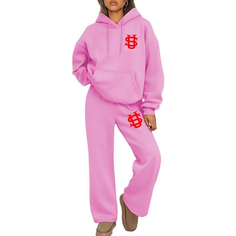 Unisex Trendy set mikiny a tepláků Y2K - Euro-americký Streetwear styl