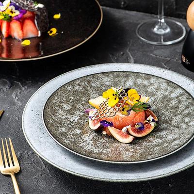 High-end Retro Ceramic Western Steak & Vegetable Plate – Creative Household Tableware