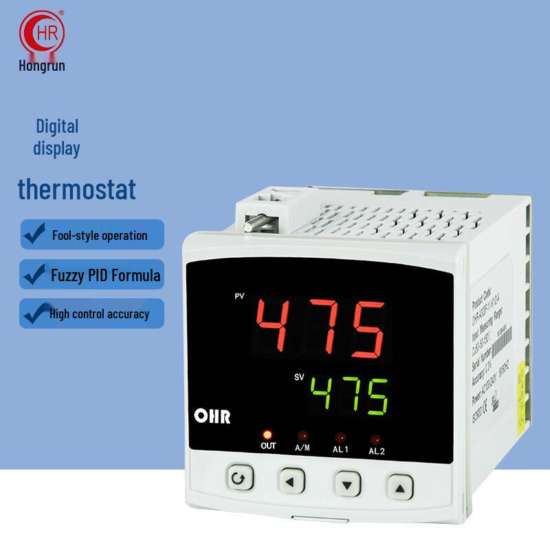 Hongrun Fuzzy PID Temperature Controller (CN version) C-type 96x96mm