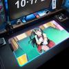 Setsuna yuki Mauspads RGB Gaming-Mauspad Großes LED-Pad PC-Schreibtischunterlage Leuchtendes Mauspads Große Tastaturmatten Tischteppich Mit Hintergrundbeleuchtung