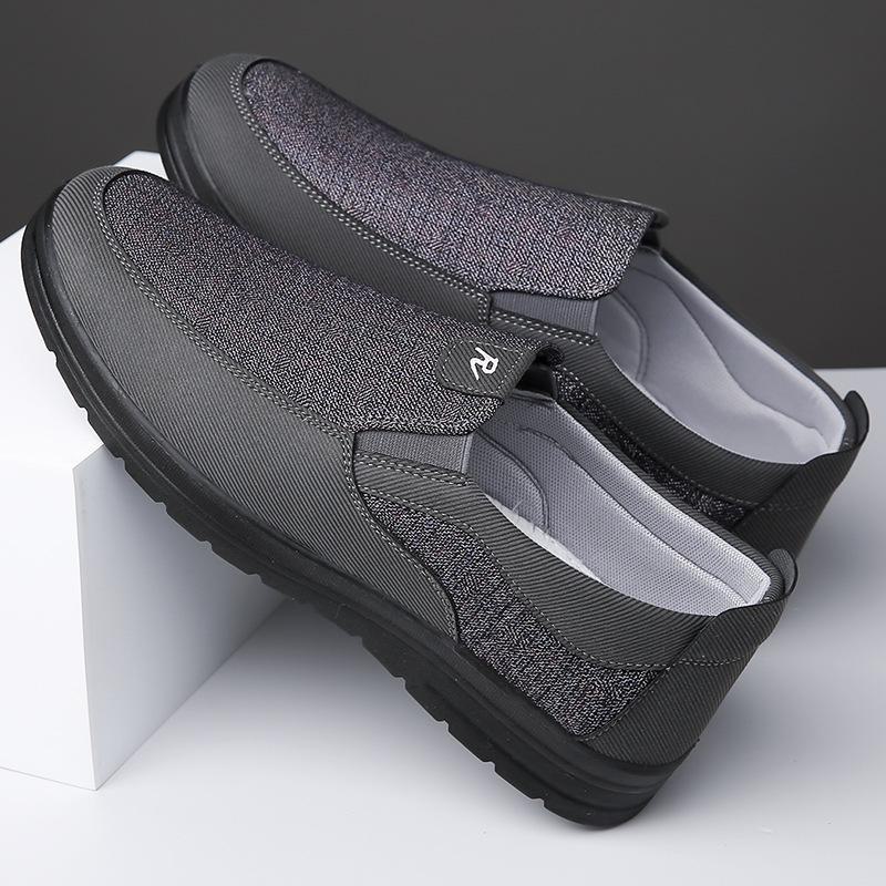 

Мужские низкие туфли Old Beijing Cloth 2024 Весна/Осень - дышащие, повседневные туфли Daddy 43 серый