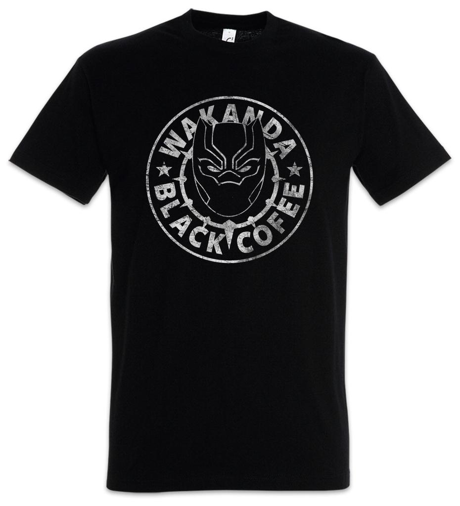 Wakanda Black Coffee T-Shirt Mens Womens Tees Top Black Fun Kingdom Chadwick Panther Boseman