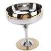 Eisbecher 200ml SUS304 Edelstahl Sturzsicherer Fuß Eisbecher zum Servieren von Dessert Pudding Obst