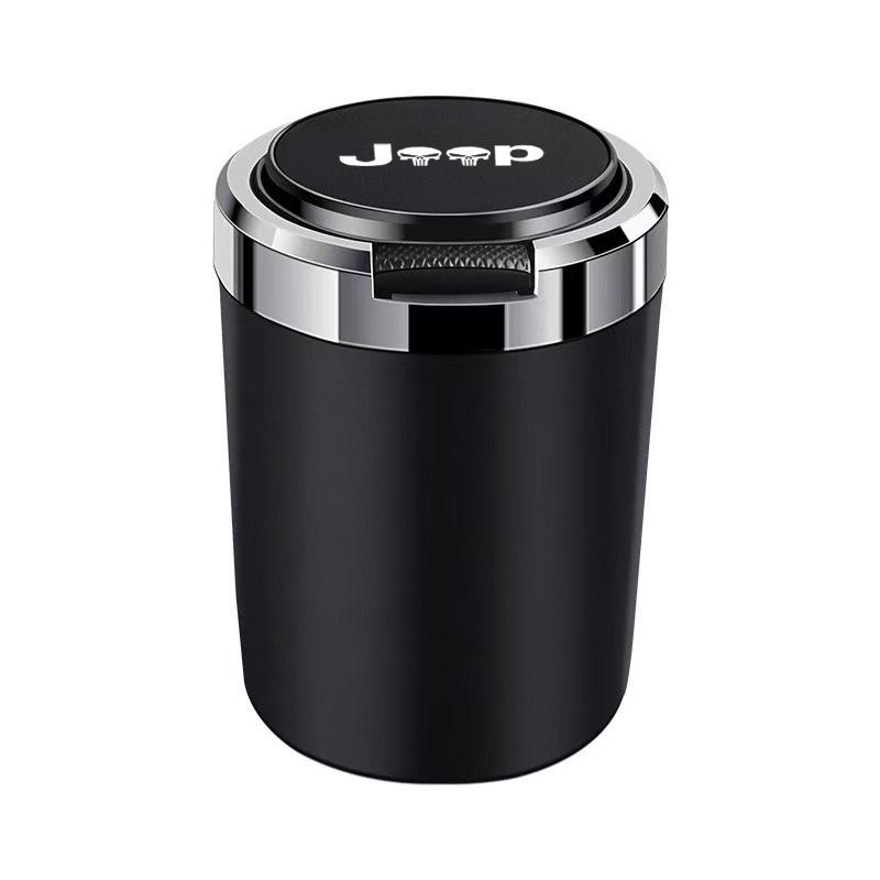Car Ashtray Cigarette Ash Holds Cup LED Light Automotive Ashtray For Jeep CHEROKEE LIBERTY COMPASS PATRIOT accessories interior AJZ1