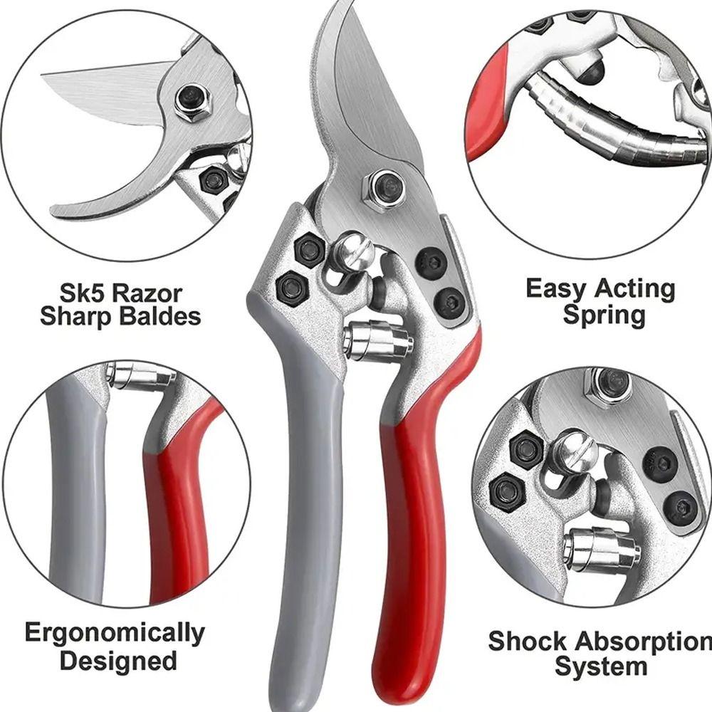 SK5 Steel Branch Pruning Scissors Labor-saving Garden Shears Fruit Tree Pruning Hand Pruner  Flower
