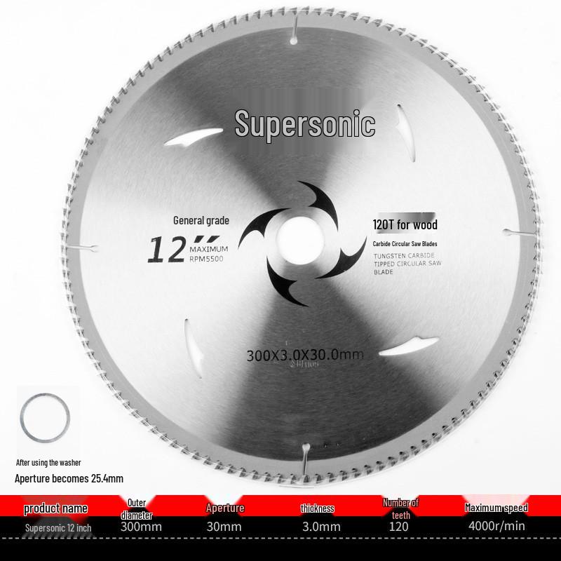 10" Woodworking Saw Blade - 255MM/300MM Cutting, 14" Steel & Alloy Wood Saw Blade