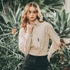 CHALLENGER Cooling Spandex Drop Shoulder Women'S Full-Open Shirt-Style Long Sleeve T-Shirt Light Beige