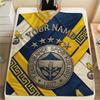 Custom Name Fenerbahçe Flannel Blanket, High Quality Comfortable for All Seasons, Home Decor, Warmth and Comfort