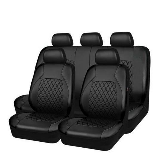 Diamond Quilted PU Leather Car Seat Cover for Export to Europe and America