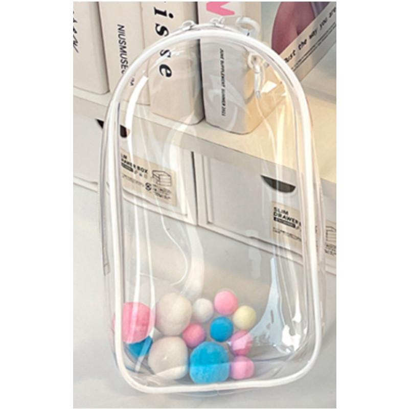 Geantă de afișare din PVC transparent de 19 cm cu breloc pentru figurine mini de tip cutie misterioasă, păpușă, cutie de afișare pentru transport, husă breloc pentru obiecte de colecție