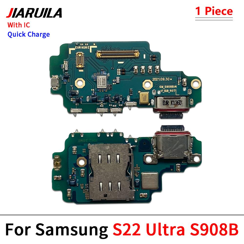 Connettore Dock Caricabatterie USB Porta di Ricarica Cavo Flessibile Microfono Per Samsung S22 S23 S24 Plus Ultra S21 Fe 5G S901B S906B S908B