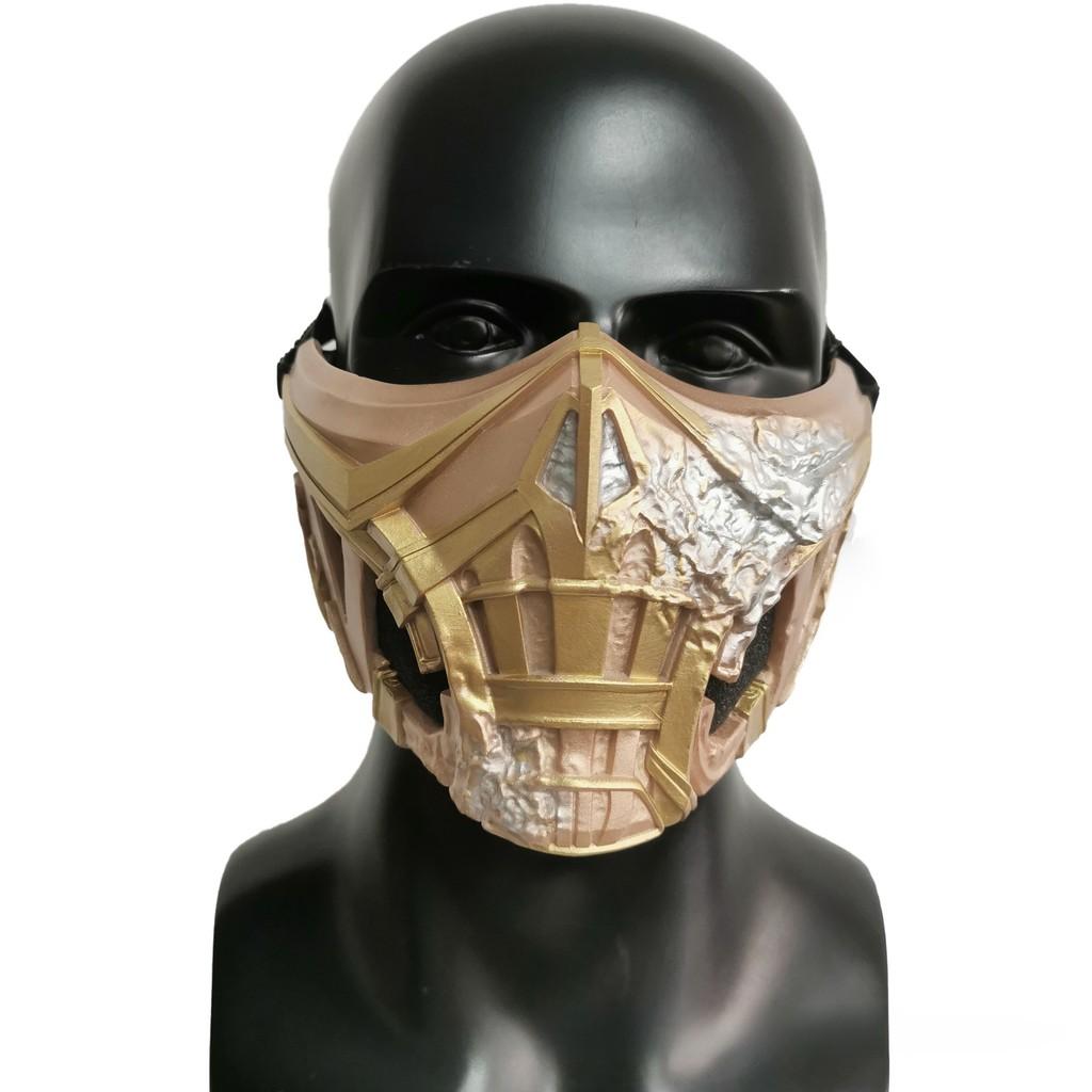 Mortal Kombat Scorpion Latex Half Face Mask For Halloween Costume And Cosplay
