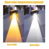 2/4pcs Solar Wall Washing Lamp Waterproof Outdoor LED Wall Light Courtyard Lamp Decorative Balcony Garden Decorative Lights