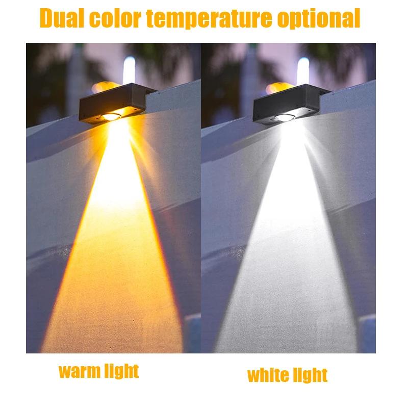 2/4pcs Solar Wall Washing Lamp Waterproof Outdoor LED Wall Light Courtyard Lamp Decorative Balcony Garden Decorative Lights