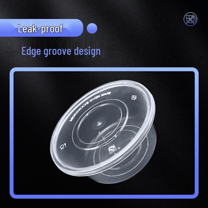 Wai Bo 750ml Round Disposable Food Containers with Lids