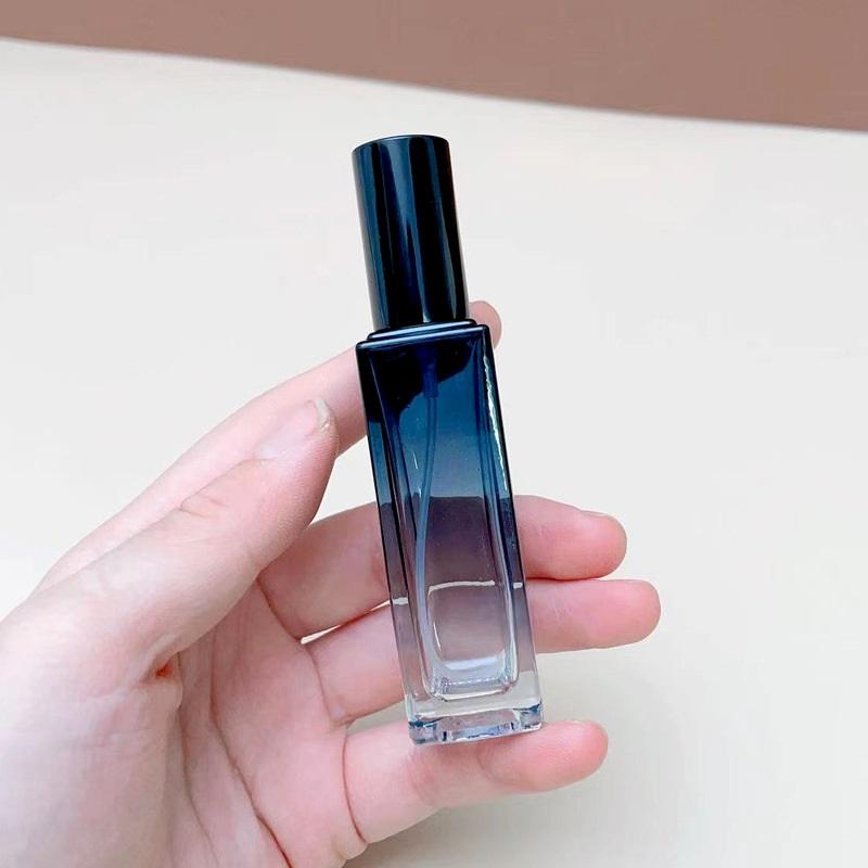 New 5ml/10ml High-end Perfume Bottle Square Glass Spray Bottle Travel Portable Sample Fragrance Atomizer Refillable Container