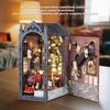 New Spacetime Track - Wooden DIY Model House Kit, Miniature Bookend Craft, Micro Scene Assembly Gift for Christmas Black Friday