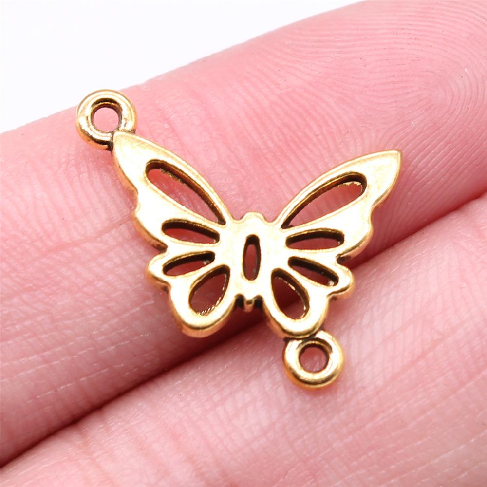 20pcs Connector Charms For Jewelry Making DIY Handmade Craft Necklace Bracelet Earring Making Vintage Antique Bronze Color
