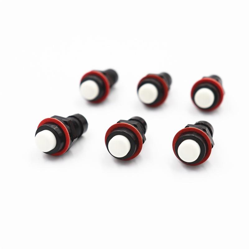 6pcs DS-211 DS-213 Push Button Switch 10mm Momentary / Self Locking Round Button Switch DS211 DS213 Miniature