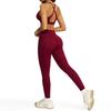 JYL Naked Yoga Set Racer Back Tight Outdoor Running Outfit