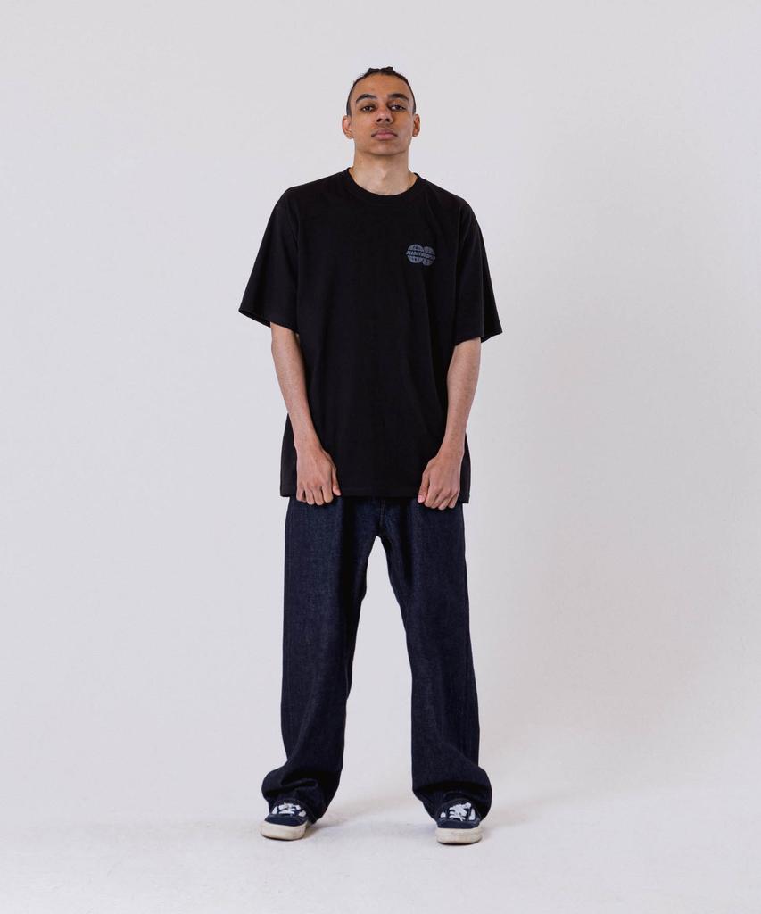 ALL DAY HOOPS Adh Worldwide Oversized Short Sleeve T-Shirt Black