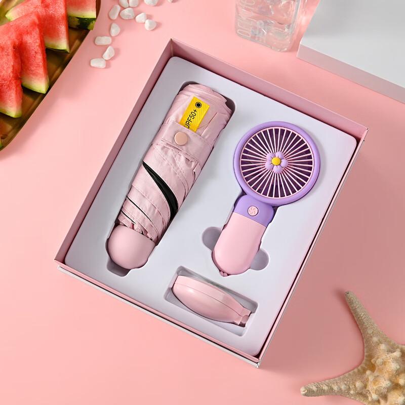 Портативный набор Senmoh: вентилятор-зонт и зеркало