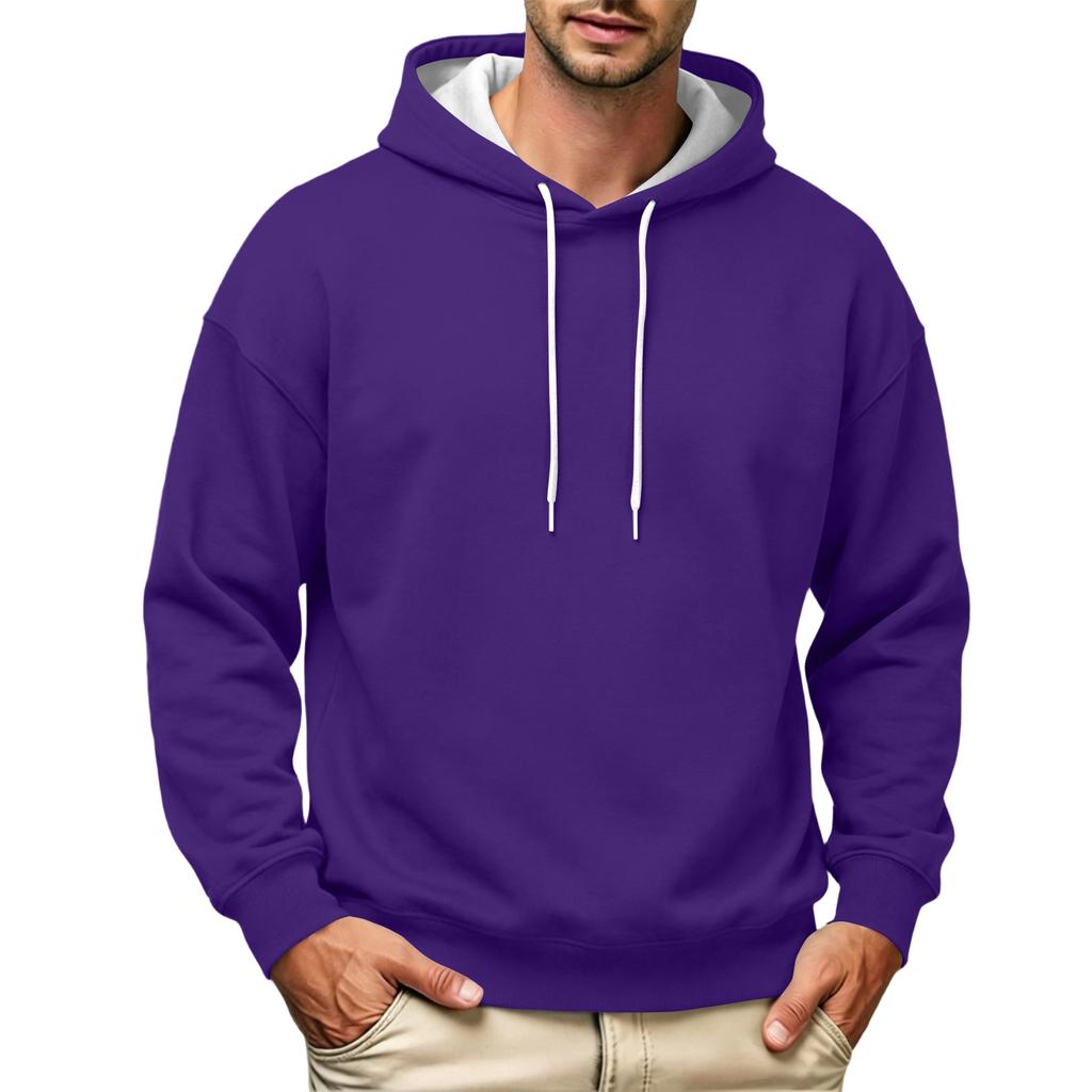 Men's Casual Winter Hoodie Sweatshirt for Everyday Wear