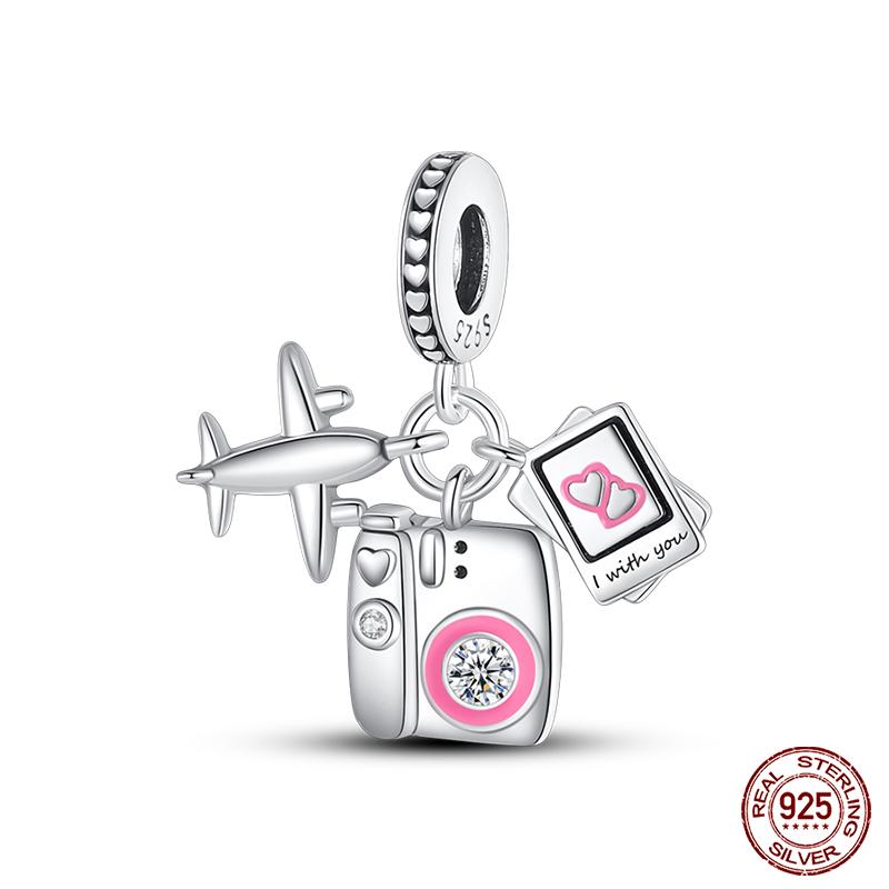 Original 925 Prata Esterlina Cor Mágica Camaleão Luminoso Série Charme Contas Adequado Ajuste Pulseira DIY Jóias Presentes