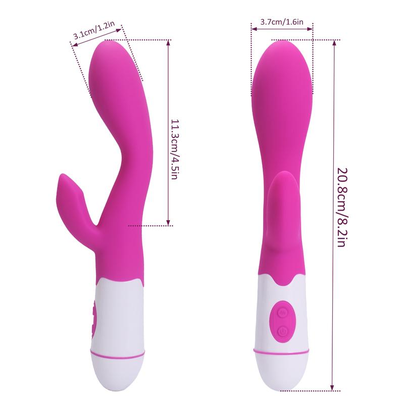 Vibrator iepure cu 30 de viteze, vibrator punct G, vibrator Dildo pentru femei, stimulator vagin-clitoris, masturbare feminină, jucării sexuale pentru adulți