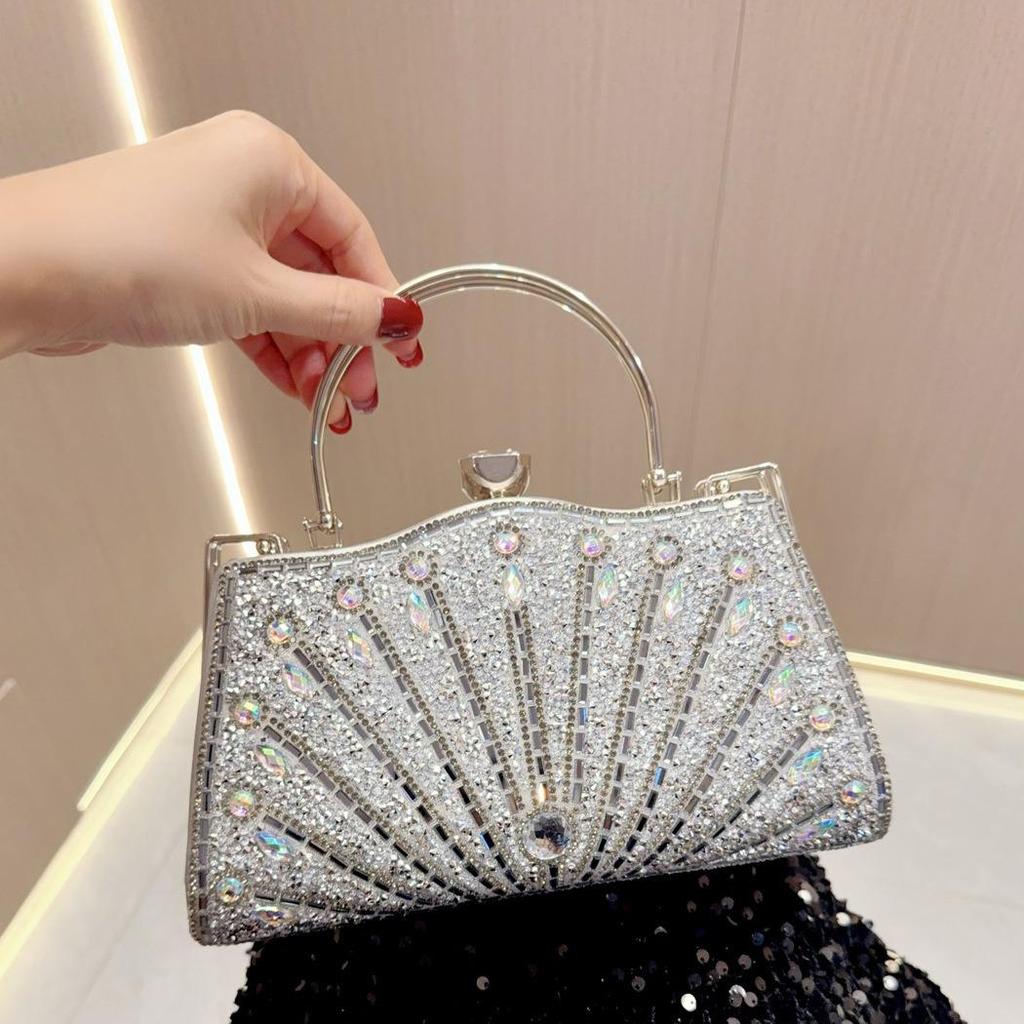 New European-American Diamond-Studded Fashion Crossbody Evening Bag