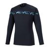 N-XT Volleyball Practice Shirt, Long Sleeve, V2MAB512, Unisex, Black X River Blue, Size M