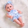 30cm Silicone Reborn Baby Doll - Soft Sleep Companion & Child Role-Playing Toy
