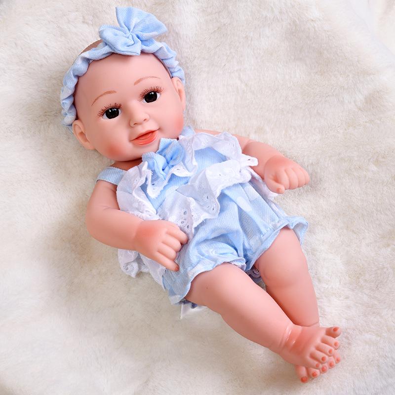 30cm Silicone Reborn Baby Doll - Soft Sleep Companion & Child Role-Playing Toy