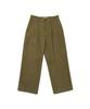 COTTON BELL Corduroy Cinch-Back Pants - Khaki