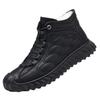 Cotton Shoes Men's New Winter Velvet Warm High-top Casual Leather Shoes Soft-soled Sports Casual Shoes Thickened Snow Men's Shoes