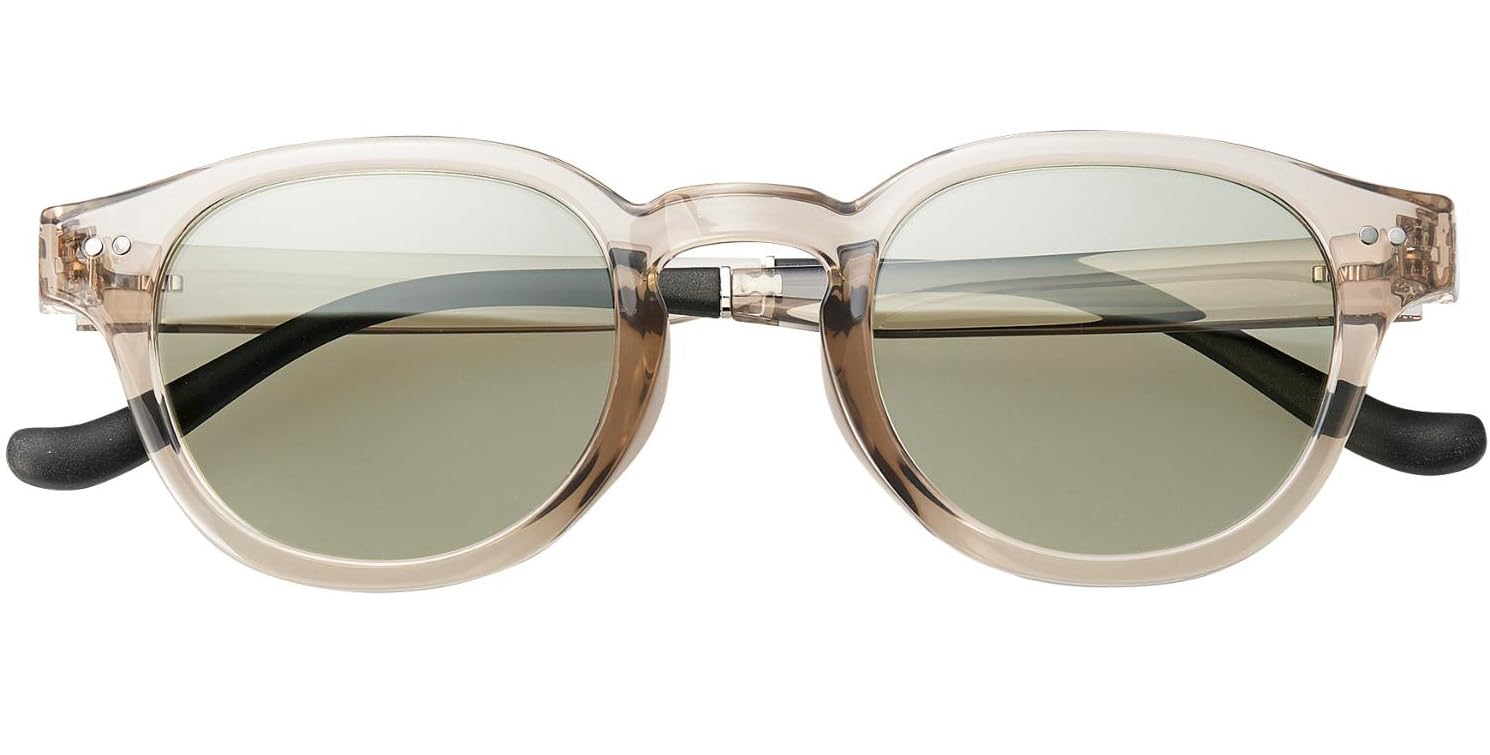 

Field Gate COSTA 673212 Clear Frame Boston Style with UV Polarized Memory Foam TR90 Soft Case Brown x One Size Fits All Sunglasses, Stylish,