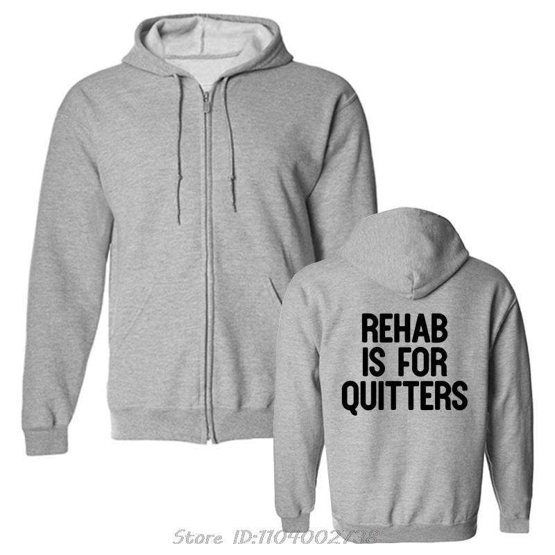 Funny Rehabilition Wine Beer Rehab Is For Quitters Hoodie Style Shirts Men Clothing Pullover Sweatshirt Harajuku Oversized Hoody