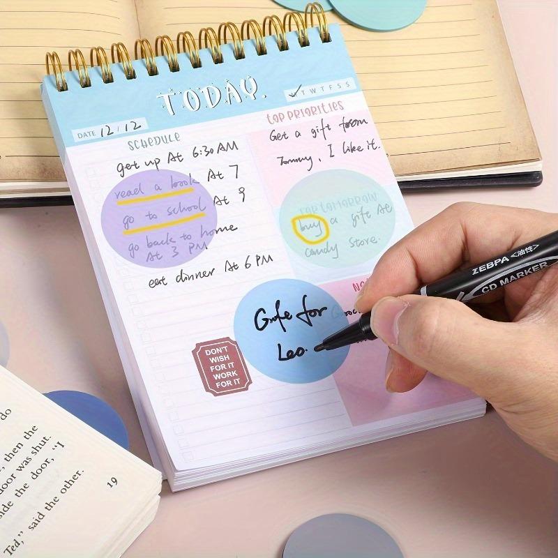 Notes Adezive Transparente Morandi Drăguțe Rotunde, Steaguri Impermeabile pentru Jurnalizare Biblică Accesorii Școlare, Organizare Studiu | Notă Adezivă Decorativă