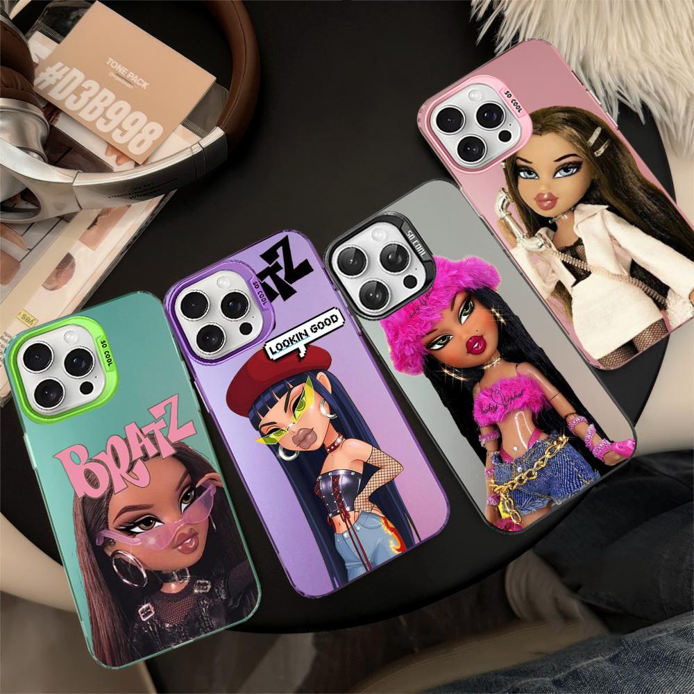 Lovely Doll Bratz Phone Case For IPhone 16 15 14 13 12 11 Pro Max X XR XSMAX 8 7 Plus Matte Shockproof Back Cover