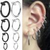 Stainless Steel No-Pierce Spring Ear Clips - Unisex & Invisible Spiral Design