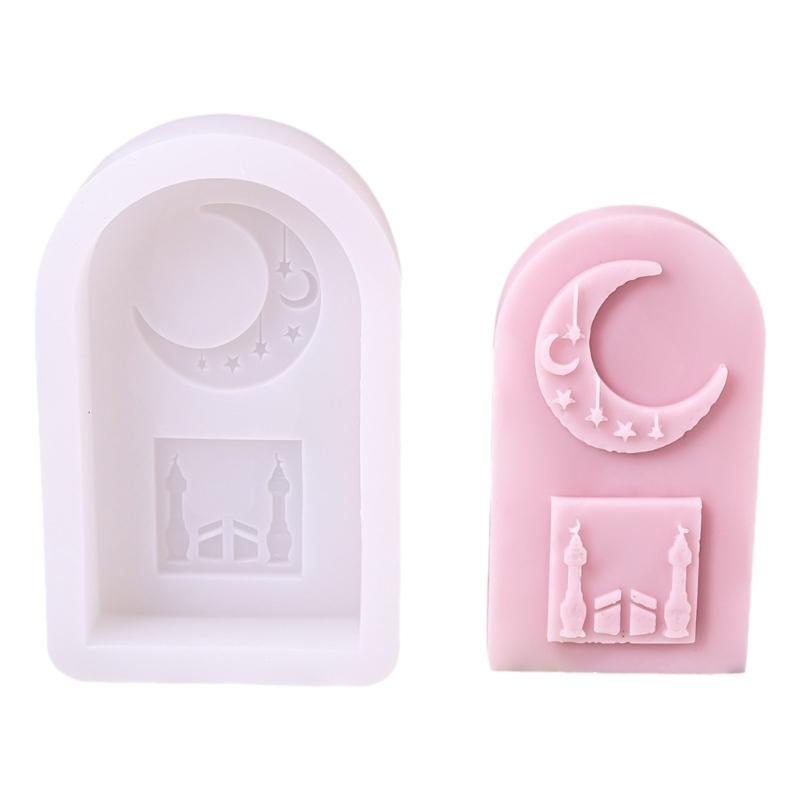 

Silicone Molds Moon Castles Candle Molds Ornament Molds Casting Molds Handmade Baking Molds Craft Supplies Plaster Molds 1