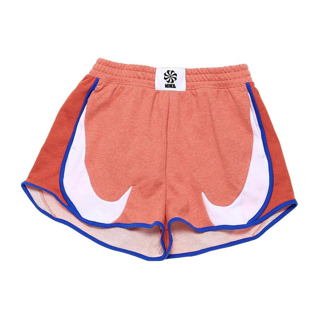 Nike Atmos Collaboration WMNS NSW Circa Series Color-Block Straight-Leg Casual Shorts Women Bottoms Pink Madder-Root-Brown DM6784-827