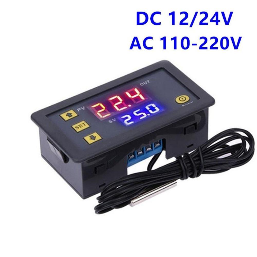1PC W3230 AC110-220V Sondenleitung 20A Digitale Temperaturregelung LED-Anzeige Thermostat mit Heiz-/Kühlsteuergerät